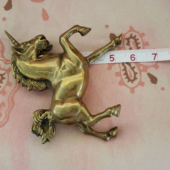 Vintage Brass Unicorn - Picture 11 of 12